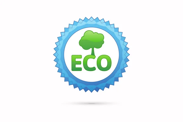 Bio Natureza Verde Eco Vetor Símbolos Modelo Negócio Ilustração Bio — Vetor de Stock