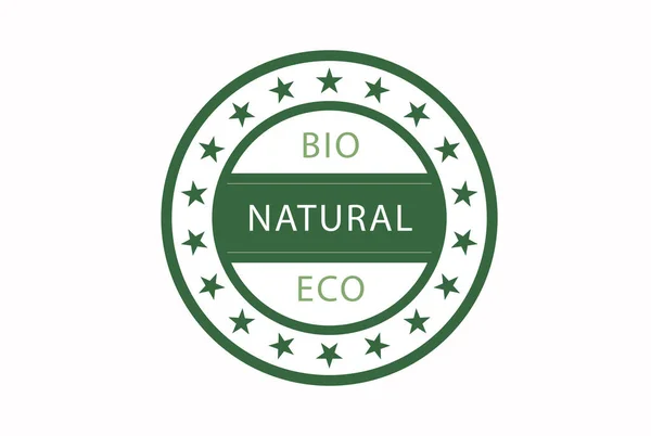 Bio Nature Green Eco Vector Symbols Business Template Illustration Bio — Stock Vector