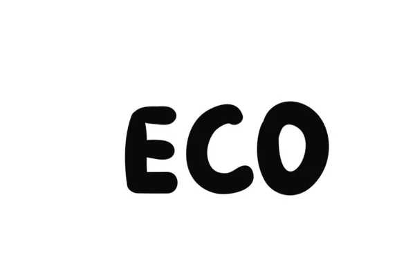 Silhouette Bio Natura Verde Ecovettore Simboli Modello Business Illustrazione Bio — Vettoriale Stock