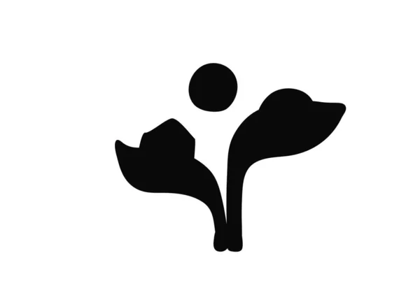 シルエットバイオ自然緑のエコベクトル記号ビジネステンプレート バイオエコグリーン 自然環境のイラスト — ストックベクタ