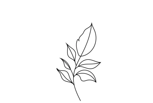 Кольоровий Квітковий Безшовний Візерунок Намальованими Руками Листя Гілки — стоковий вектор