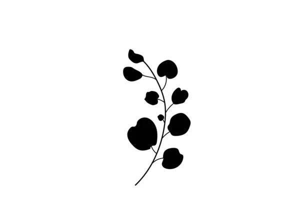 Barevný Květinový Bezešvý Vzor Ručně Kreslenými Listy Větvemi — Stockový vektor