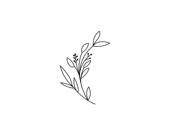 Цветные Бесшовные Узор Ручной Работы Листья Ветви — стоковый вектор