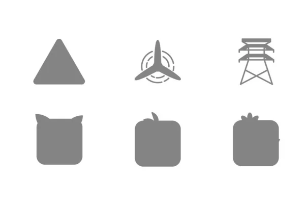 环境标签的载体 环境可持续性的简单符号 — 图库矢量图片