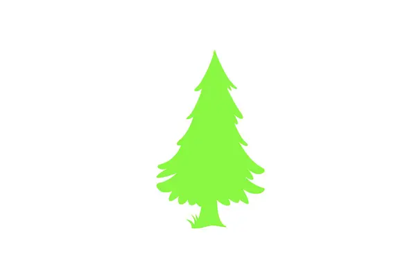 Conceito Floresta Natureza Coleção Diferentes Símbolos Árvores Projeto Cartaz Educação — Vetor de Stock