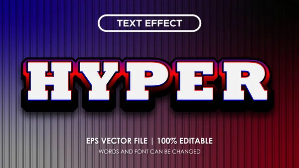 Editierbarer Hypertext Effekt — Stockvektor
