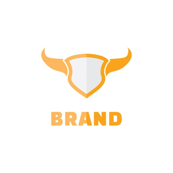 Brilliant Bull Protection Logo — Stock Vector