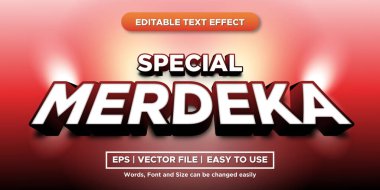 3B biçimli bağımsız özel metin efektleri düzenlenebilir