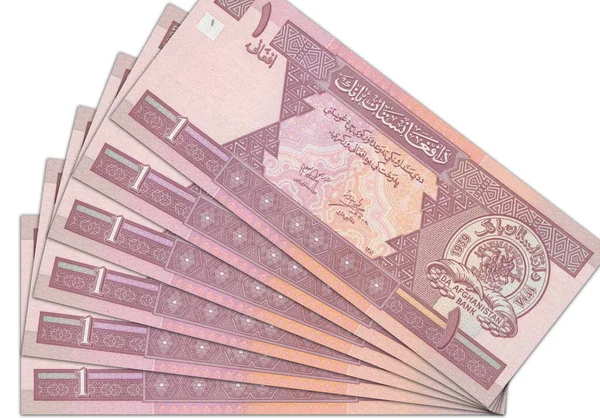 来自阿富汗的纸币 阿富汗非洲裔 关闭来自阿富汗的钞票 阿富汗货币 — 图库照片