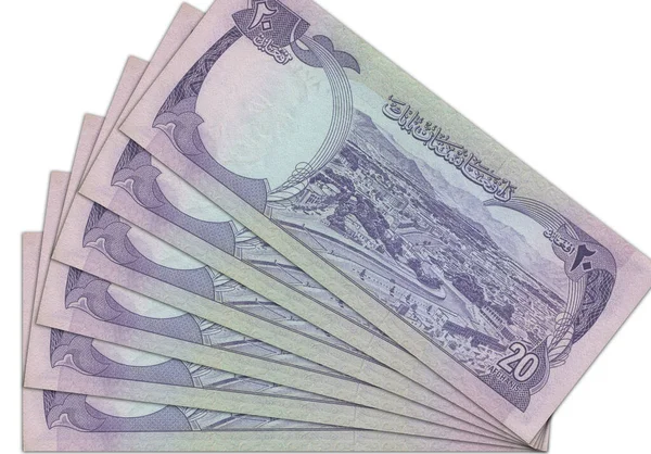 Papier Monnaie Afghanistan Afghan Afghan Fermer Les Billets Banque Afghans — Photo