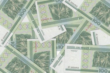 Belarus 'tan gelen para birimi, Belarus banknotları. Belarus 'tan gelen parayı kapat. Belarus Ruble3D canlandırması
