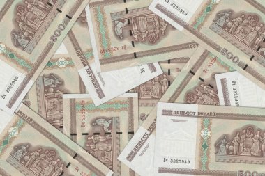 Belarus 'tan gelen para birimi, Belarus banknotları. Belarus 'tan gelen parayı kapat. Belarus Ruble3D canlandırması