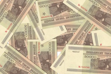 Belarus 'tan gelen para birimi, Belarus banknotları. Belarus 'tan gelen parayı kapat. Belarus Ruble3D canlandırması