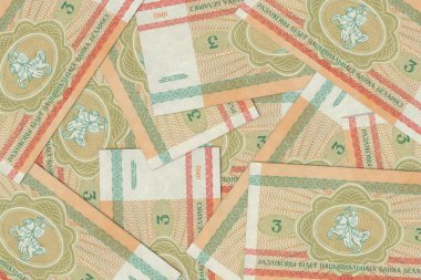 Belarus 'tan gelen para birimi, Belarus banknotları. Belarus 'tan gelen parayı kapat. Belarus Ruble3D canlandırması