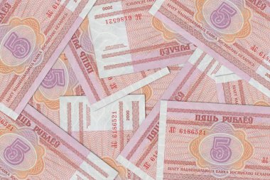 Belarus 'tan gelen para birimi, Belarus banknotları. Belarus 'tan gelen parayı kapat. Belarus Ruble3D canlandırması