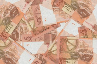 Belarus 'tan gelen para birimi, Belarus banknotları. Belarus 'tan gelen parayı kapat. Belarus Ruble3D canlandırması