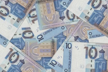 Belarus 'tan gelen para birimi, Belarus banknotları. Belarus 'tan gelen parayı kapat. Belarus Ruble3D canlandırması