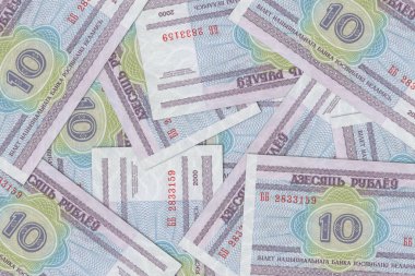 Belarus 'tan gelen para birimi, Belarus banknotları. Belarus 'tan gelen parayı kapat. Belarus Ruble3D canlandırması