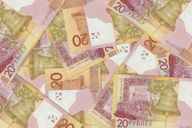 Belarus 'tan gelen para birimi, Belarus banknotları. Belarus 'tan gelen parayı kapat. Belarus Ruble3D canlandırması