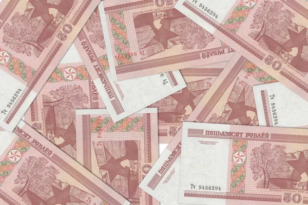 Pénznem Fehéroroszországból Fehérorosz Bankjegyek Zárja Pénzt Fehéroroszországból Fehérorosz Rubel Renderelés — Stock Fotó