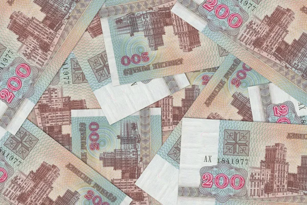 Valuta Från Vitryssland Vitryska Sedlar Närbild Pengar Från Vitryssland Vitryska — Stockfoto