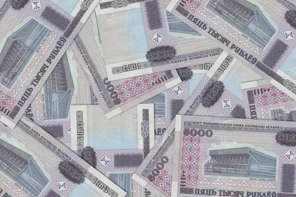 Moneda Bielorrusia Billetes Bielorrusos Cerrar Dinero Bielorrusia Rublo Bielorruso Representación — Foto de Stock