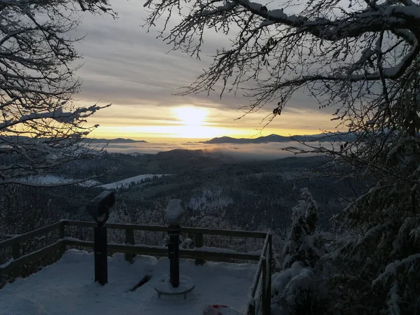 Stock image sunset in the mountains