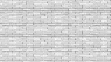 İç duvar arkaplanı veya kapağı için tuğla deseni beyaz