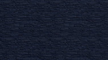 Dış duvar malzemeleri için taş dokusu koyu mavi