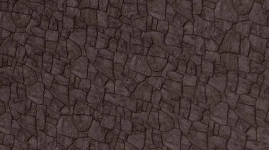 Dış duvar malzemeleri için taş desenli doğal kahverengi