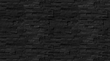 Tuğla deseni duvar veya zemin malzemesi için siyah