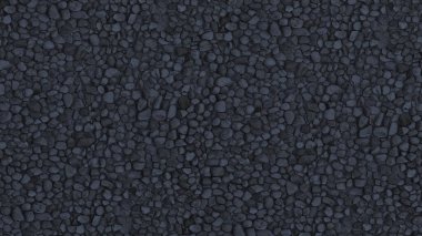 Zemin için siyah çakıl taşı. Açık alanlarda bitiriyor.