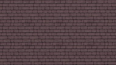 Duvarda kırmızı renkli ve rastgele desenli tuğla deseni 