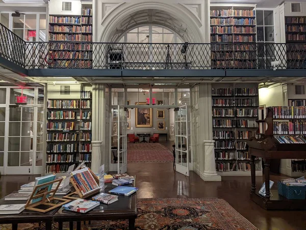 Interior Una Biblioteca — Foto de Stock