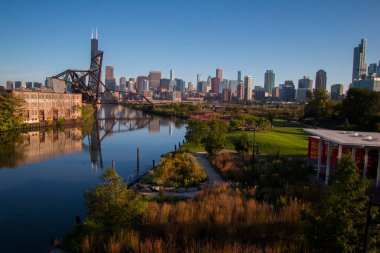 Chicago 'nun ufuk çizgisi Southside' dan görünüyor.