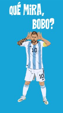 Messi sanatı, Lionel Messi portresi Que mira, bobo