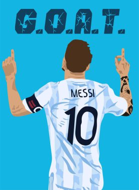 Lionel Messi Era Messi 2023 illüstrasyon, vektör Messi