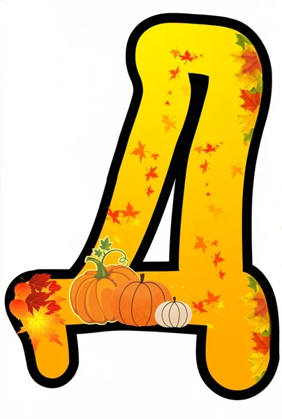 Illustration Halloween Pumpkin Candle White Background — Stock Photo, Image