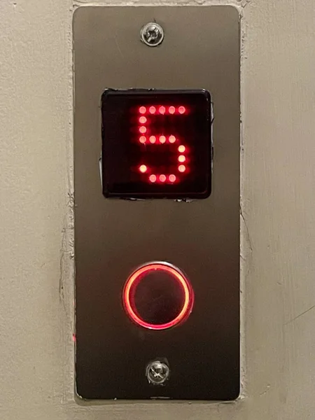 red led button with white light and a switch