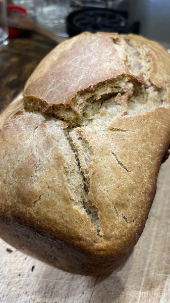 Homemade Bread Butter Sugar Homemade Bread — Stock Photo, Image