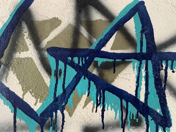 Abstract Graffiti Art Background Grunge Effect Brush Effect — Stock Photo, Image