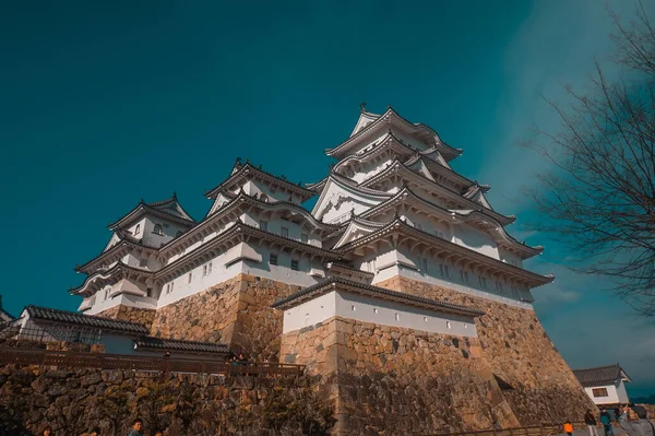 Istana Himeji Osaka Jepang Istana Himeji Pada Musim Semi Dikelilingi — Stok Foto