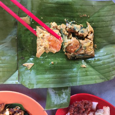 Lezzetli Asya yemeklerinin yakın görüntüsü