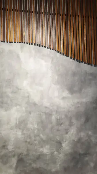 boş siyah tahta masa ve beton duvar. 3 boyutlu resimleme. Montaj ya da görüntü için modelle.