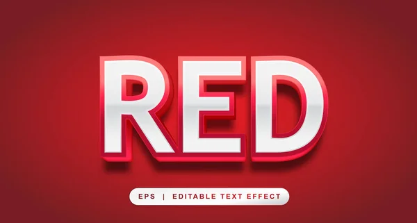 Röd Redigerbar Texteffekt — Stockfoto