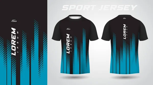 Black Shirt Sport Jersey Design — Stock Vector