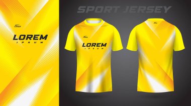 Sarı gömlekli spor forma tasarımı