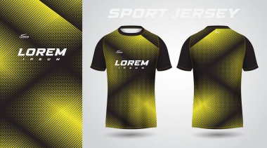 Sarı gömlekli spor forma tasarımı