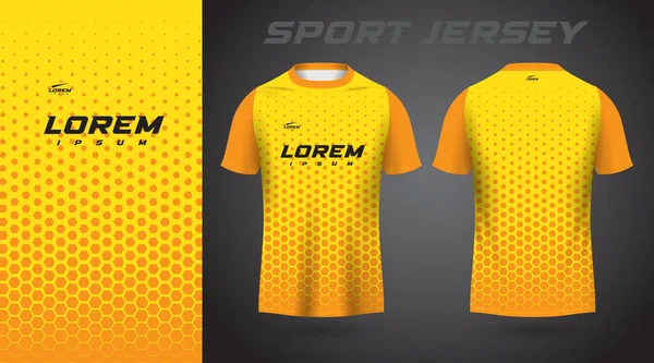 stock vector yellow shirt sport jersey design