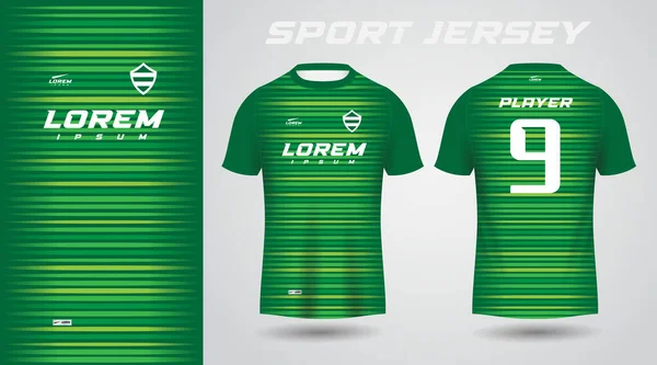 stock vector green shirt sport jersey design